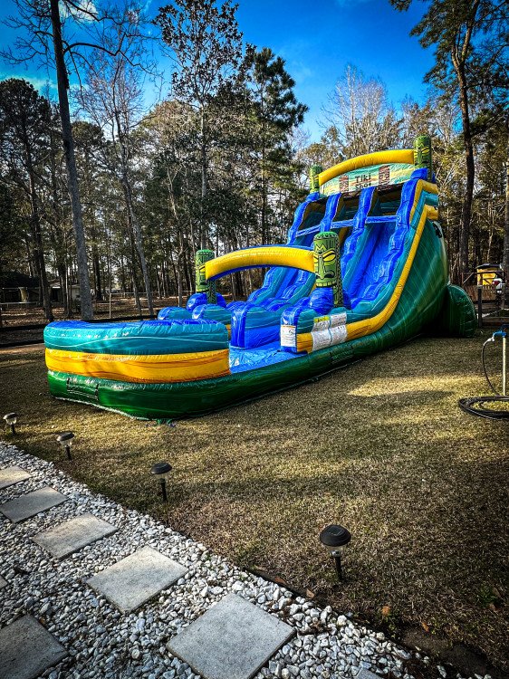 18' Tiki Center Climb Flippin Out Inflatables Guyton GA